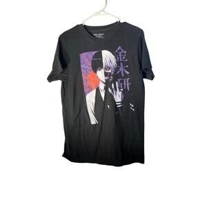 Tokyo Ghoul Ken Kaneki T-Shirt Black Men's M Graphic Funimation Anime Tee